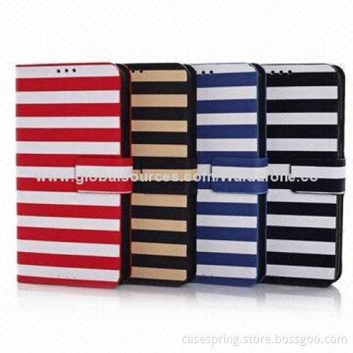 Fashion Leather Case for Samsung Galaxy S5 with Card Slot